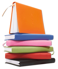 Colored Soft Bonded Leather Paper Journals